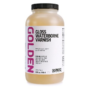 [골덴] 7711 글로스 바니시 golden 유광 워터본(수성) 바니쉬  Gloss Waterborne Acrylic vanish  (20%할인)