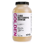 [골덴] 글로스 바니시 golden 유광 워터본(수성) 바니쉬  Gloss Waterborne Acrylic vanish 946ml